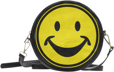 Funny Yellow Smiley For Happy People Round Sling Bag - Miraculous Ladybug Marinette Purse (500x500), Png Download