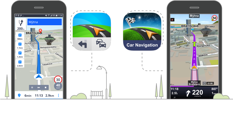 Can I Use Smartphone To Dash Connectivity With Sygic - Sygic (960x509), Png Download