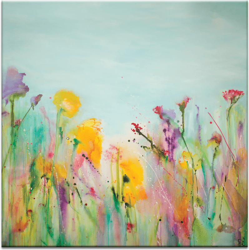 Musical Garden - Canvas Print (900x900), Png Download