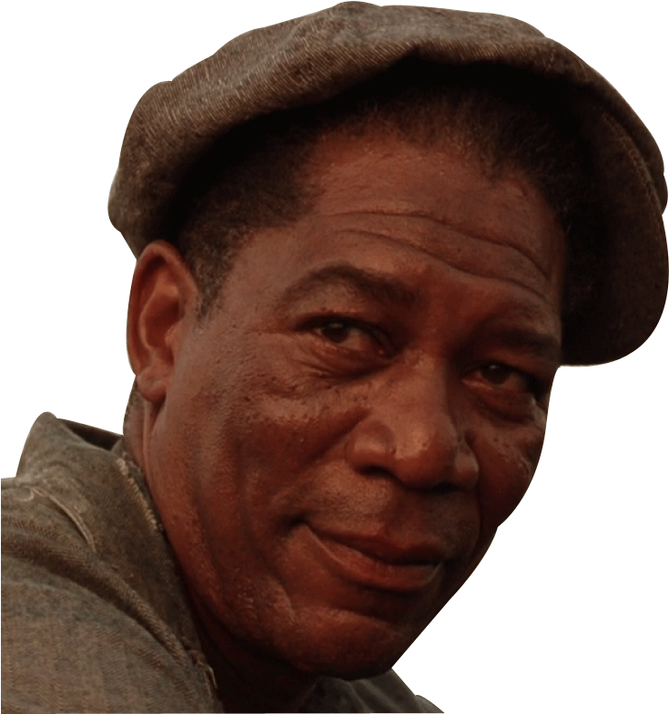 Morgan Freeman Cap Transparent Png Sticker - Shawshank Redemption Red (777x799), Png Download