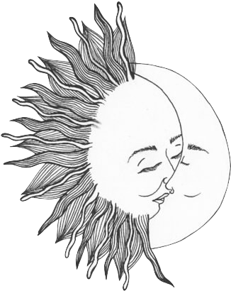 Sun And Moon Png Tumblr - Sun And Moon Transparent (500x428), Png Download