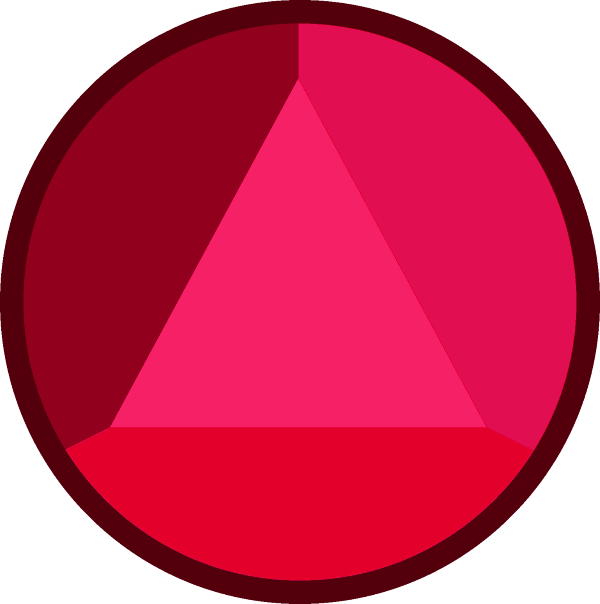 Garnet Sapphire Gemstone - Gema Triangular (600x604), Png Download