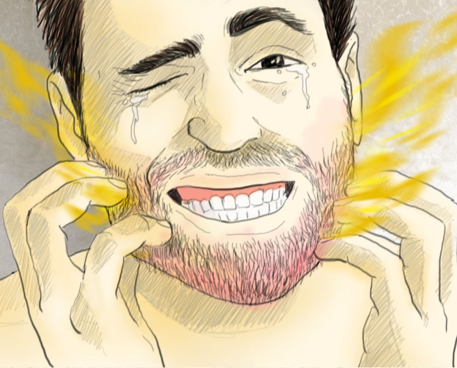 ¡me Pica La Barba ¡no Lo Soporto Más - Alergia Al Tinte De Barba (1551x1250), Png Download