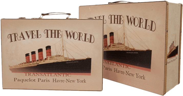 Grand Maleta Decorativa De Mdf Y Vinil - Alameda (1024x1024), Png Download