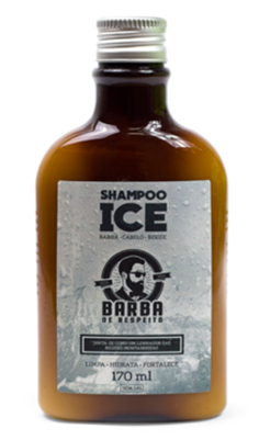 Shampoo Ice Barba De Respeito 170ml - Kit Barba De Respeito (400x400), Png Download