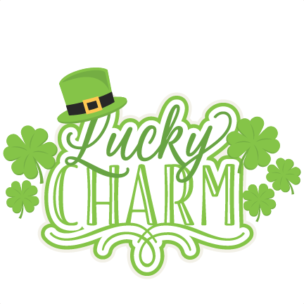 Lucky Charm Title Svg Scrapbook Cut File Cute Clipart - Scalable Vector Graphics (432x432), Png Download