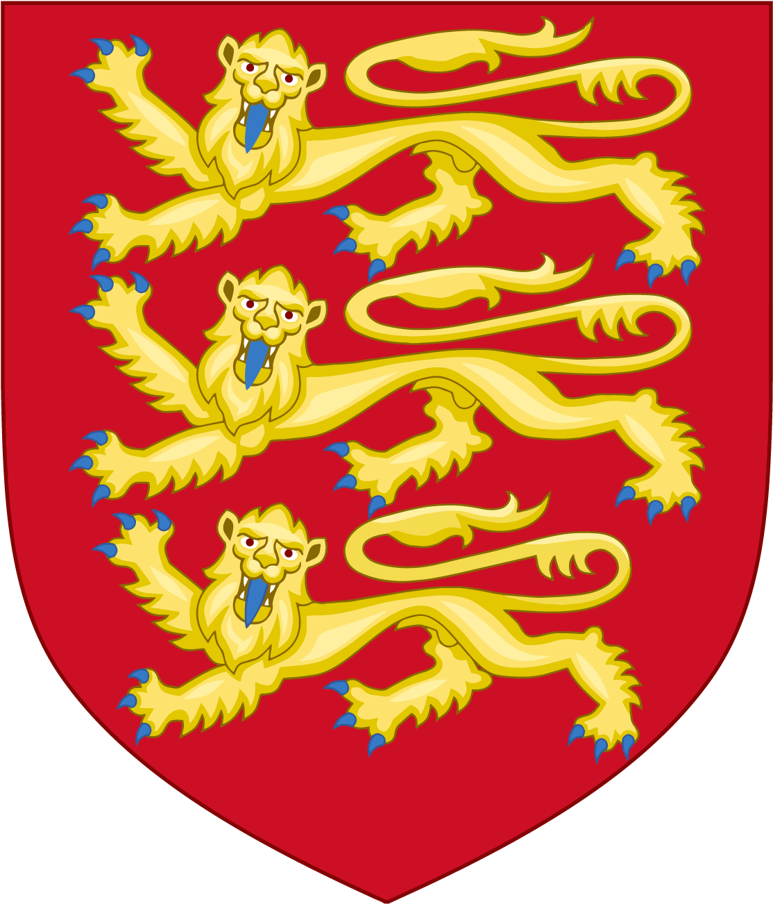 Royal Arms Of England Coat Of Arms Shield Vector Graphic - Escudo Y Bandera De Inglaterra (1400x1400), Png Download