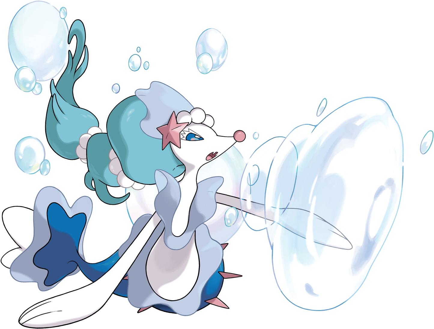 Pokemon Ultra Sun And Moon Primarina (2000x1743), Png Download