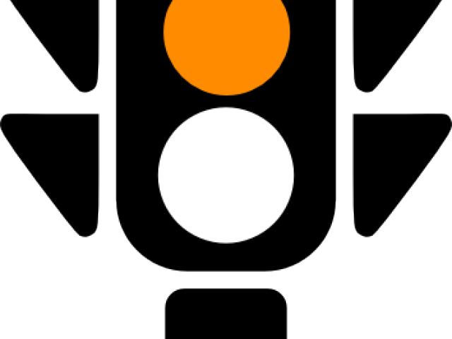 Traffic Light Clipart Amber - Red Traffic Light Vector (640x480), Png Download