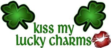 Kiss My Lucky Charms - Red Lips Kiss Women's T-shirt (400x400), Png Download