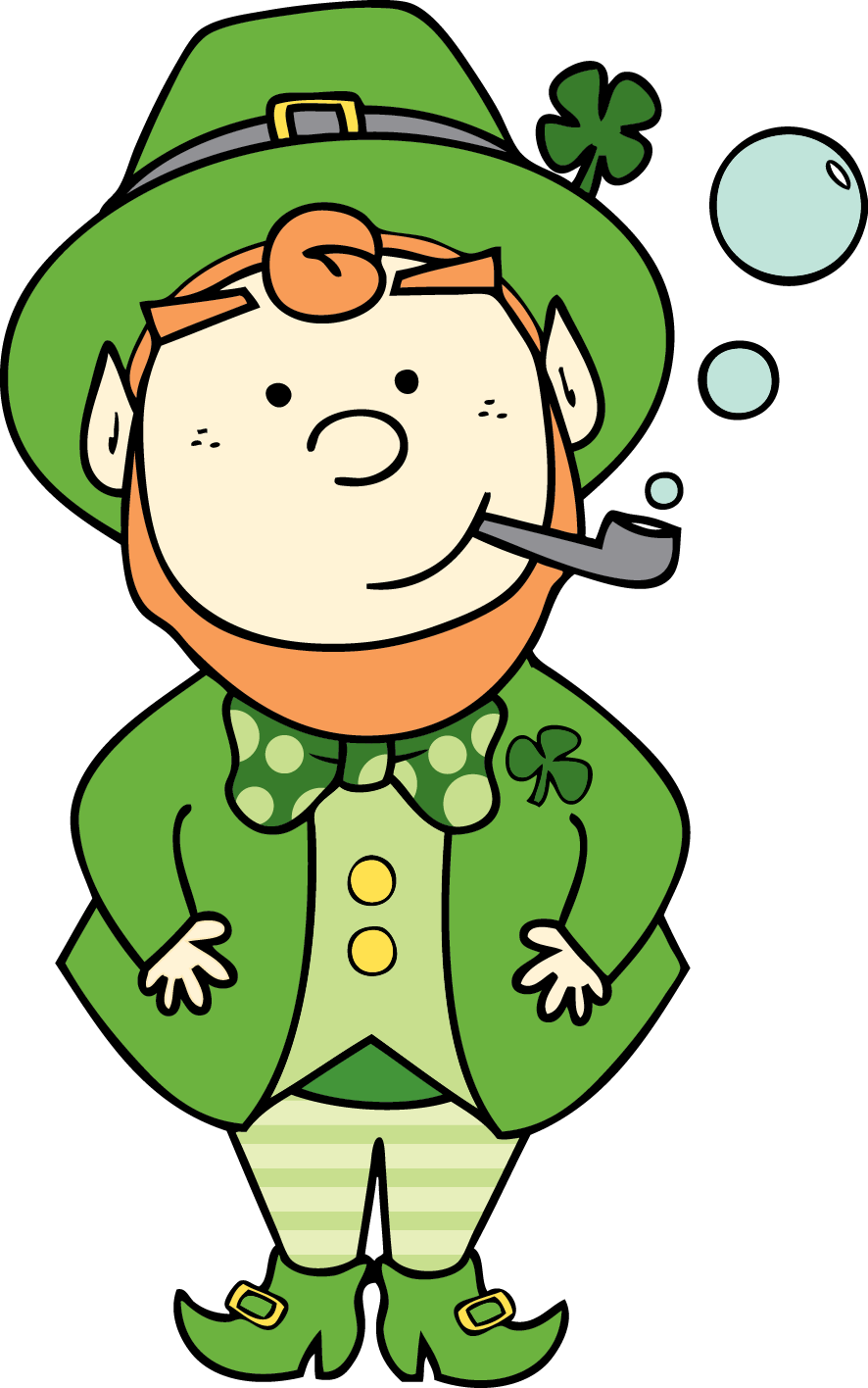 Lucky Symbols Clipart Lucky Charm - Dia De San Patricio Dibujos (886x1416), Png Download