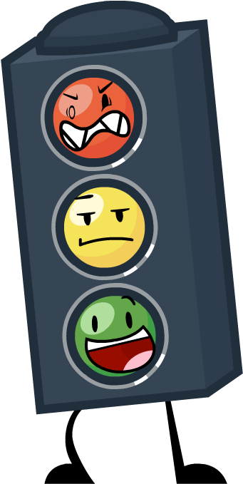 Traffic Light - Inanimate Insanity Stoplight (351x681), Png Download