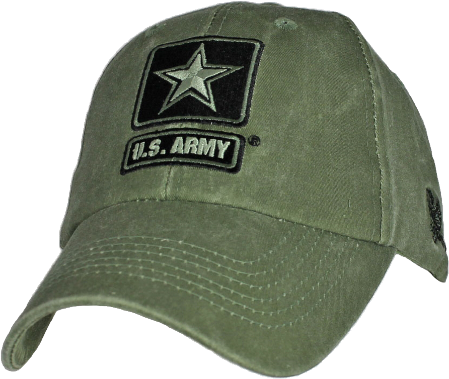 5715 - U - S - Army Cap - Star Logo - Cotton - Olive - Baseball Cap (350x350), Png Download