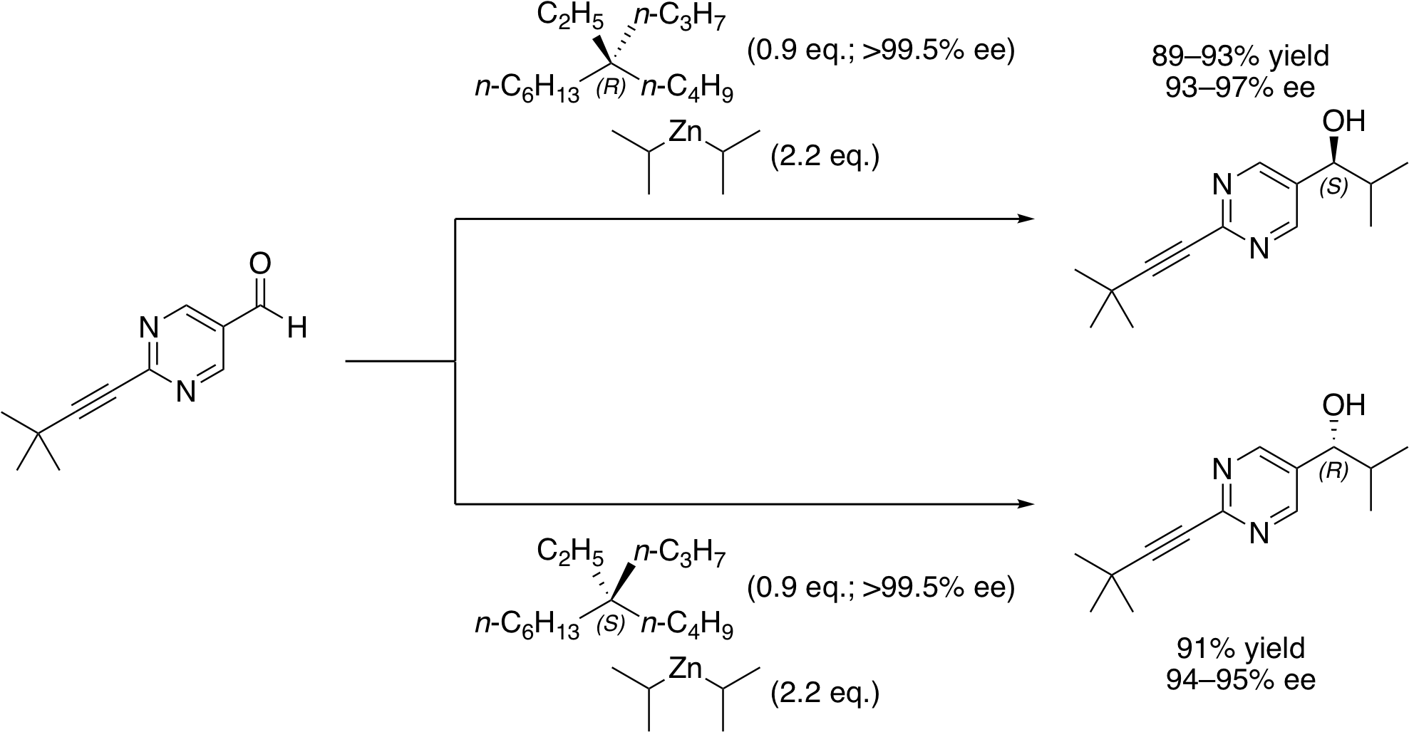 Cryptochiral Asymmetric Autocatalysis In Soai Reaction - Soai Reaction (1993x1044), Png Download