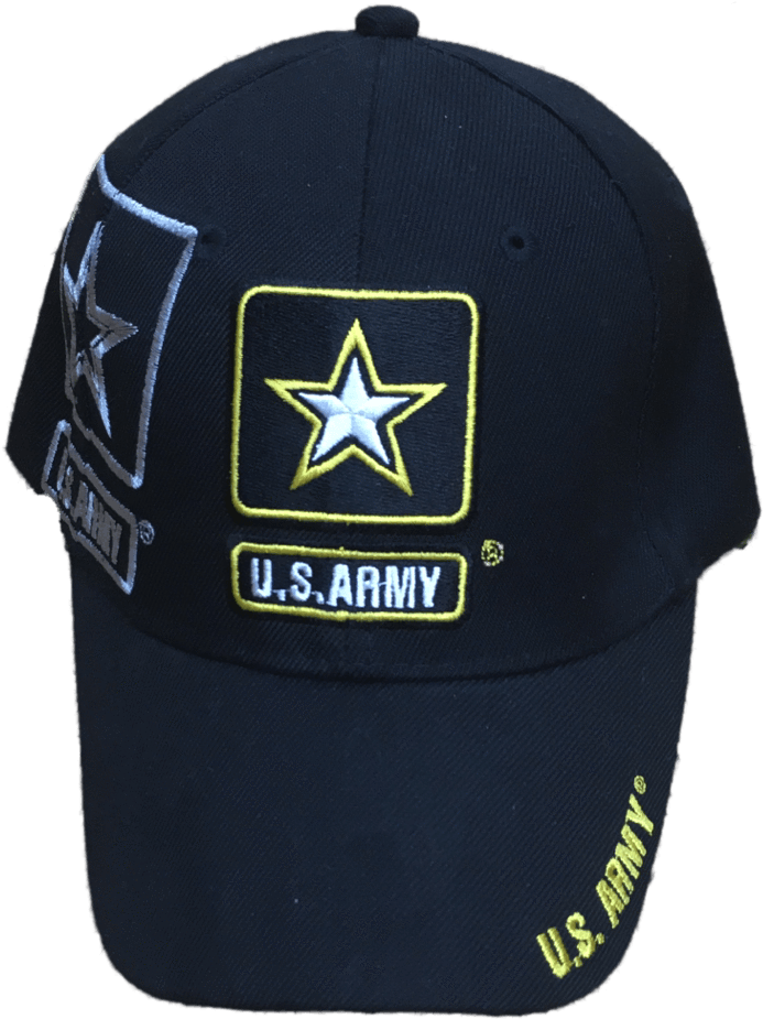 Us Army Hat - Black And White (1920x1920), Png Download