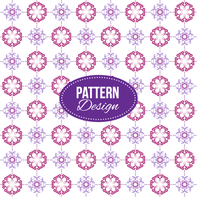 Purple Pattern With Mandala, Background, Pattern Png - Pattern (640x640), Png Download