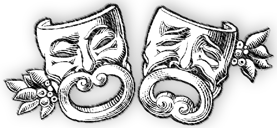 Comedy Tragedy Masks Pictures, Images & Photos - Comedy And Tragedy Masks Png (887x412), Png Download