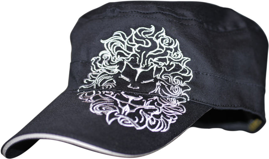 Black Army Cap - Lion (1000x667), Png Download