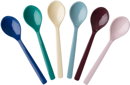Coming Soon Bundle Of 6 Melamine Teaspoons In 6 Assorted - Rice Melamine Teaspoons In 6 Assorted 'lbc' Colors (480x480), Png Download
