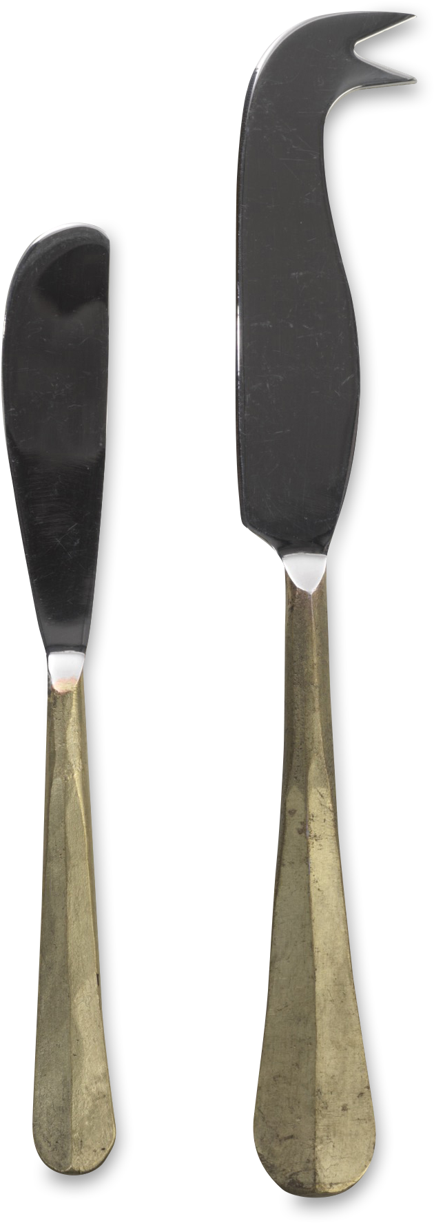 Cheese & Butter Knife Set - Makeup Brushes (3543x2551), Png Download