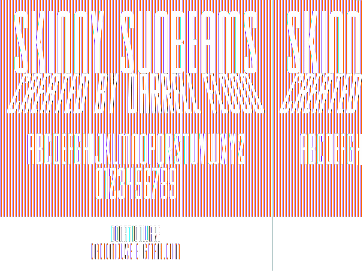 Free Skinny Sunbeams Font - Style (728x546), Png Download