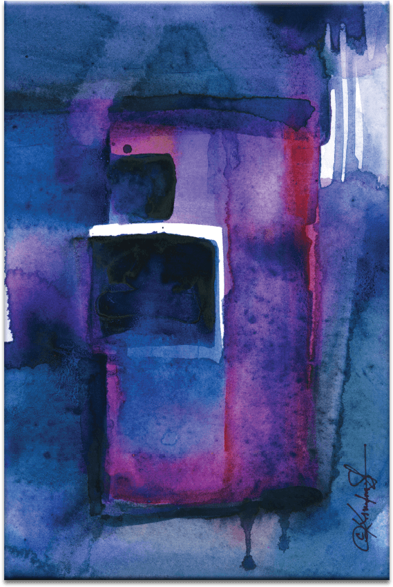 Watercolor Abstraction - Artist Lane Watercolor Abstraction 211 By Kathy Morton (900x900), Png Download