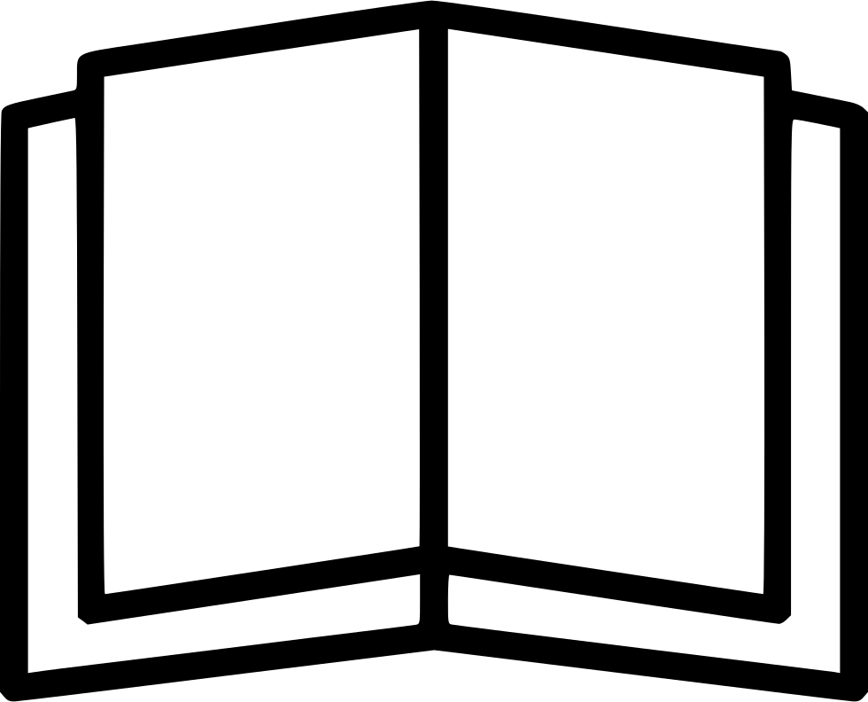 Blank Open Book - Royalty Free Book Icon (980x792), Png Download