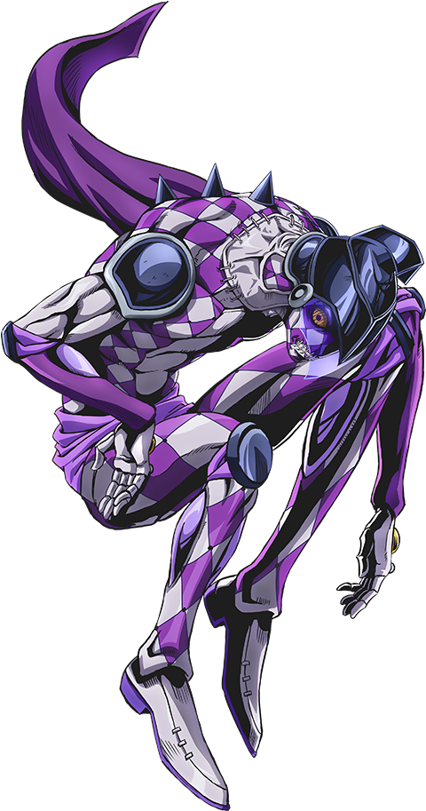 Purple Haze Anime - Purple Haze Jojo Profile (342x651), Png Download