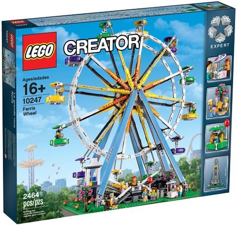 It's Time For Another Review In My "better Late Than - Lego Ferris Wheel (480x455), Png Download