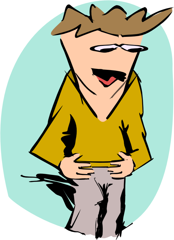 Sad Looking Man Wild Hair 555px - Clip Art (555x677), Png Download