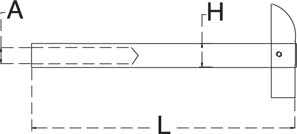 Drop Pin Swage Stud - Inch (584x265), Png Download