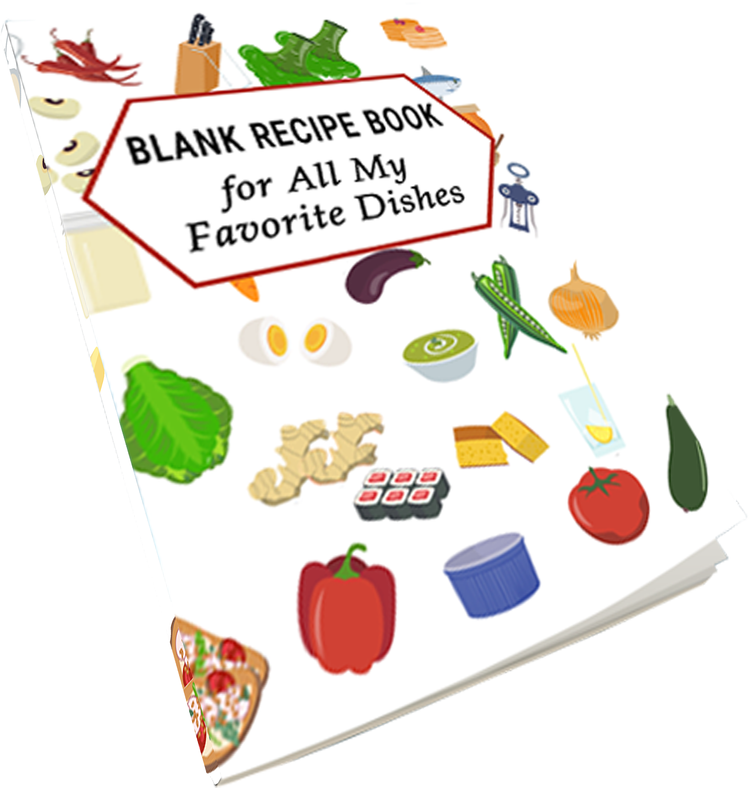Download Blank Recipe Book Cookbook Full Size Png Image Pngkit