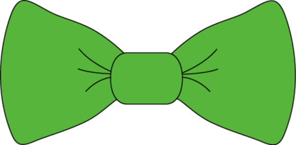 Bowtie Vector Png - Green Bow Tie Vector (600x294), Png Download