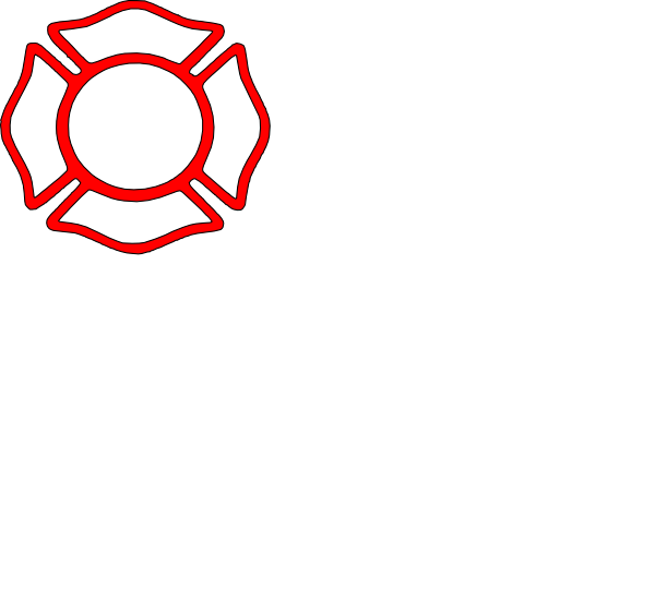 Red Clip Art At Clker - Fire Rescue Maltese Cross (600x562), Png Download