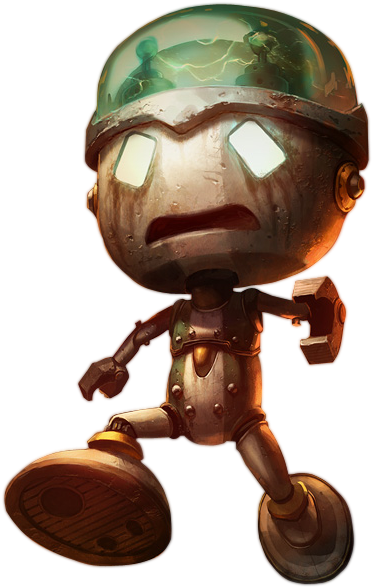 Sad Robot Amumu Skin Png Image - League Of Legends Amumu Png (385x600), Png Download