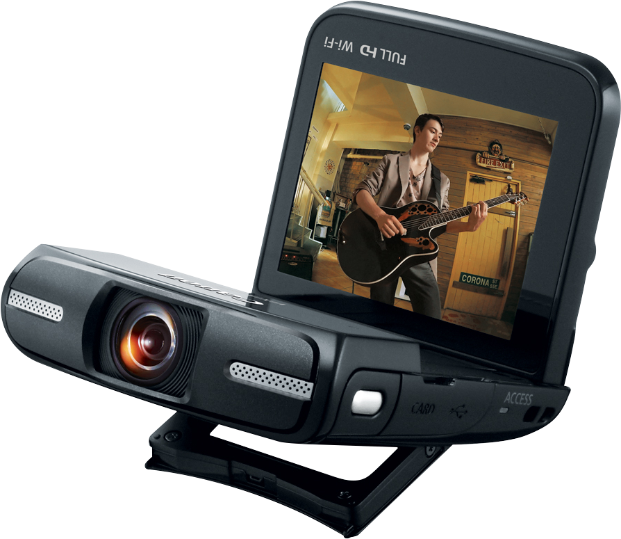 Canon Announces Unique Vixia Mini Camcorder With Fisheye - Canon Vixia Mini (903x786), Png Download