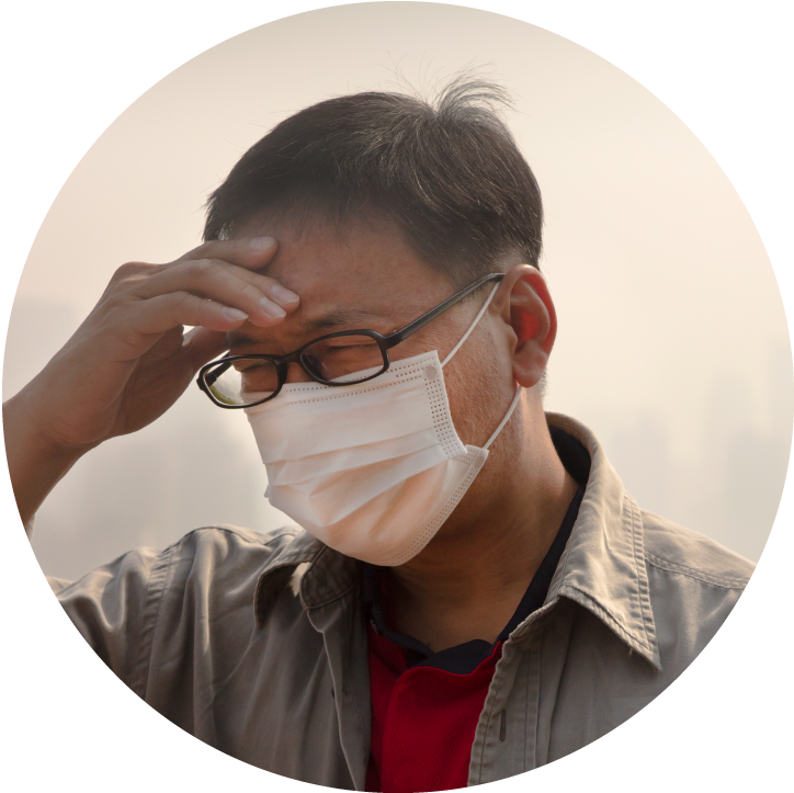 Medklinn-haze - Effects Of Air Pollution On Human (808x764), Png Download