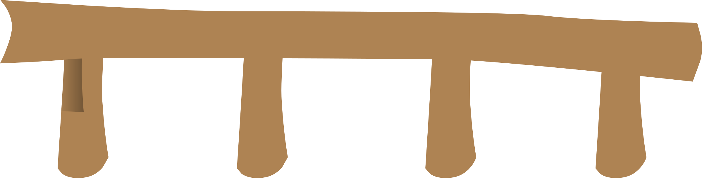 Big Image - Railing Clipart (2400x610), Png Download