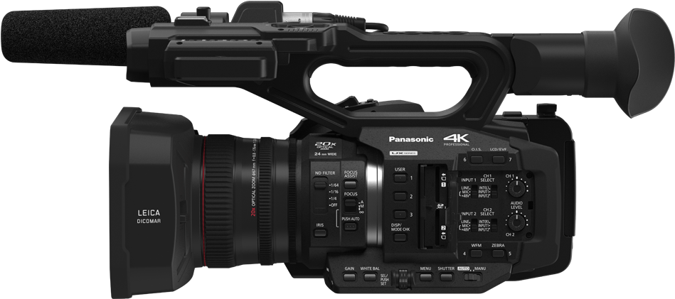 Panasonic Ag Ux180 4k Hd Professional Camcorder (1024x735), Png Download