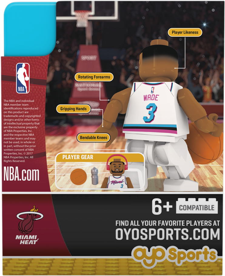 Oyo Sports Miami Heat Dwyane Wade Vice Uniform City - Oyo Sports Nba James Harden (1024x1024), Png Download