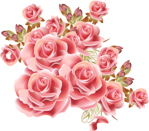 Flower Art, Flower Images, Flower Bouquet Drawing, - Цветы Пнг (500x439), Png Download