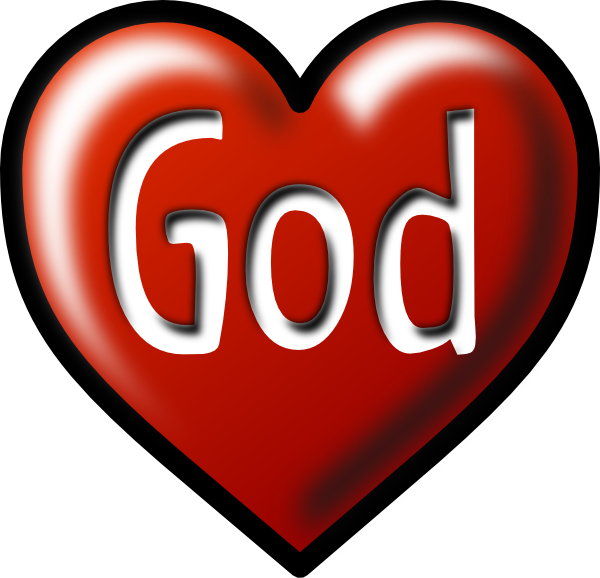 Heart God White Background (600x578), Png Download