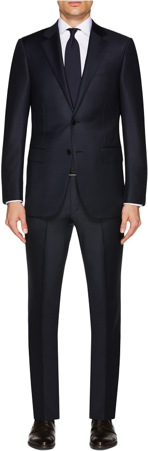 Ermenegildo Zegna - Van Heusen Blue Suit (600x899), Png Download