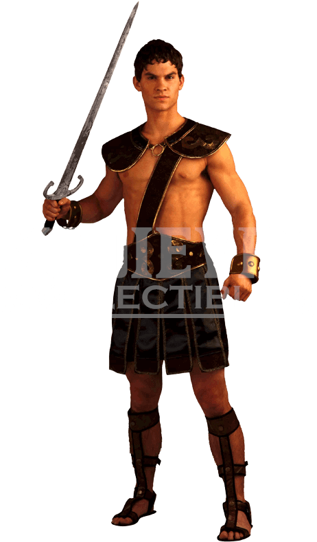 Roman Gladiator Men's Costume - Mens Roman Warrior Costume (850x850), Png Download