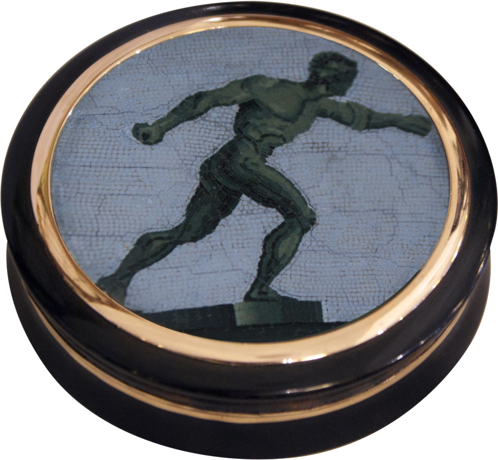 Micromosaic, Borghese Gladiator, Snuff Box (1000x1000), Png Download