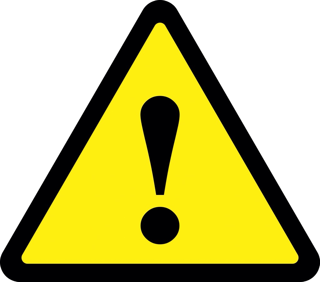 Attention Png - Warning Triangle Sign (1024x904), Png Download