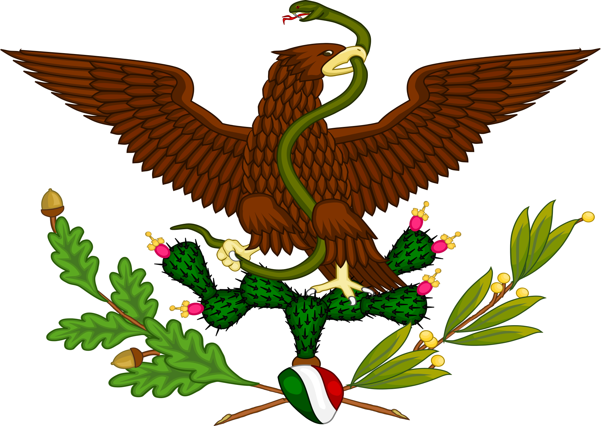Escudo De La Segunda República Federal De Los Estados - Escudo Nacional Mexicano Antiguo (1280x909), Png Download