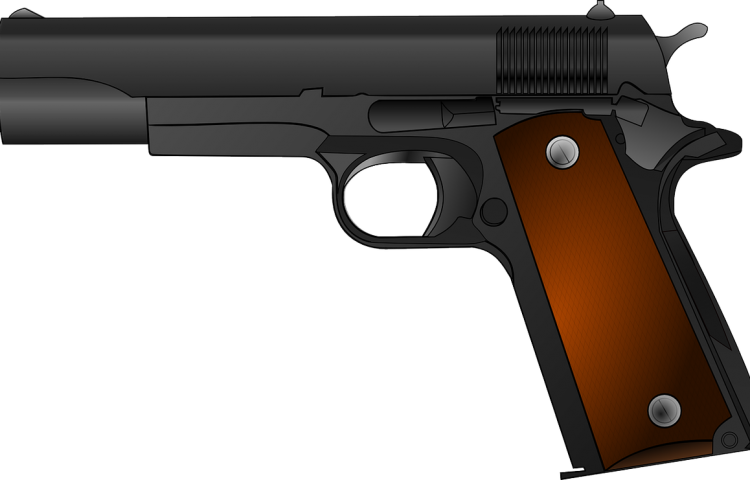 El Aumento De Armas De Fuego En La Casa Del Vecino - Pistola Png (750x480), Png Download