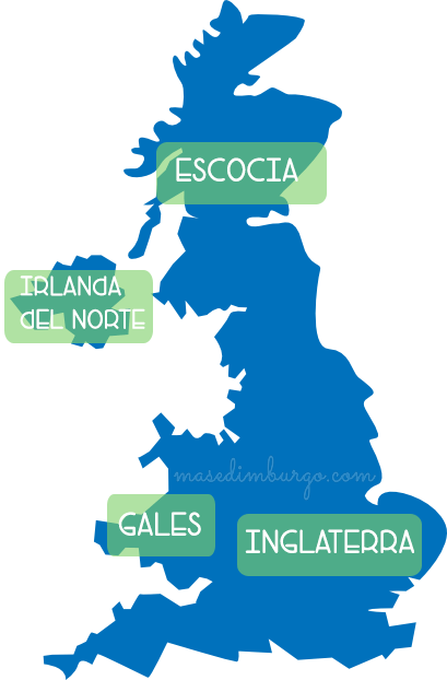 La Diferencia Entre Inglaterra, El Reino Unido Y Gran - United Kingdom Basic Map (409x622), Png Download