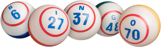 It's Bingo Time - Bingo Balls Png (590x256), Png Download